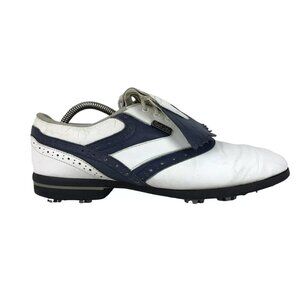 Footjoy Womens‎ DryJoys 98095 White Black Lace Up Low Top Golf Shoes Size 9.5 M